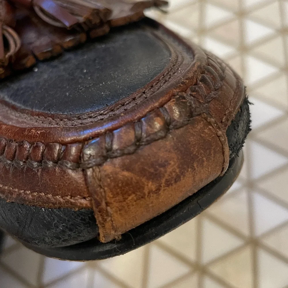 Johnston & Murphy Aragon Kiltie Tassel Loafers Men’s 9.5 Black/Mahogany